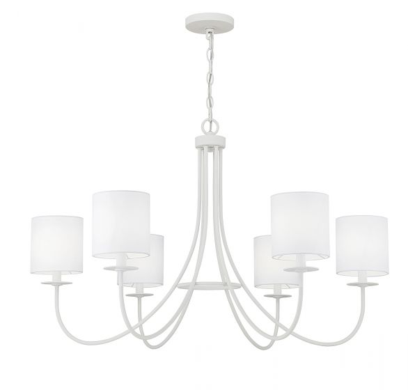 Chandelier White - M100117BQW | SAVOYS