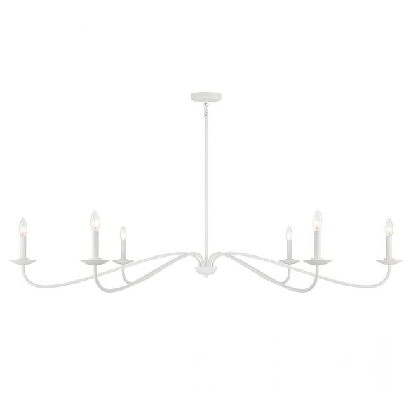 Chandelier White - M100119BQW | SAVOYS