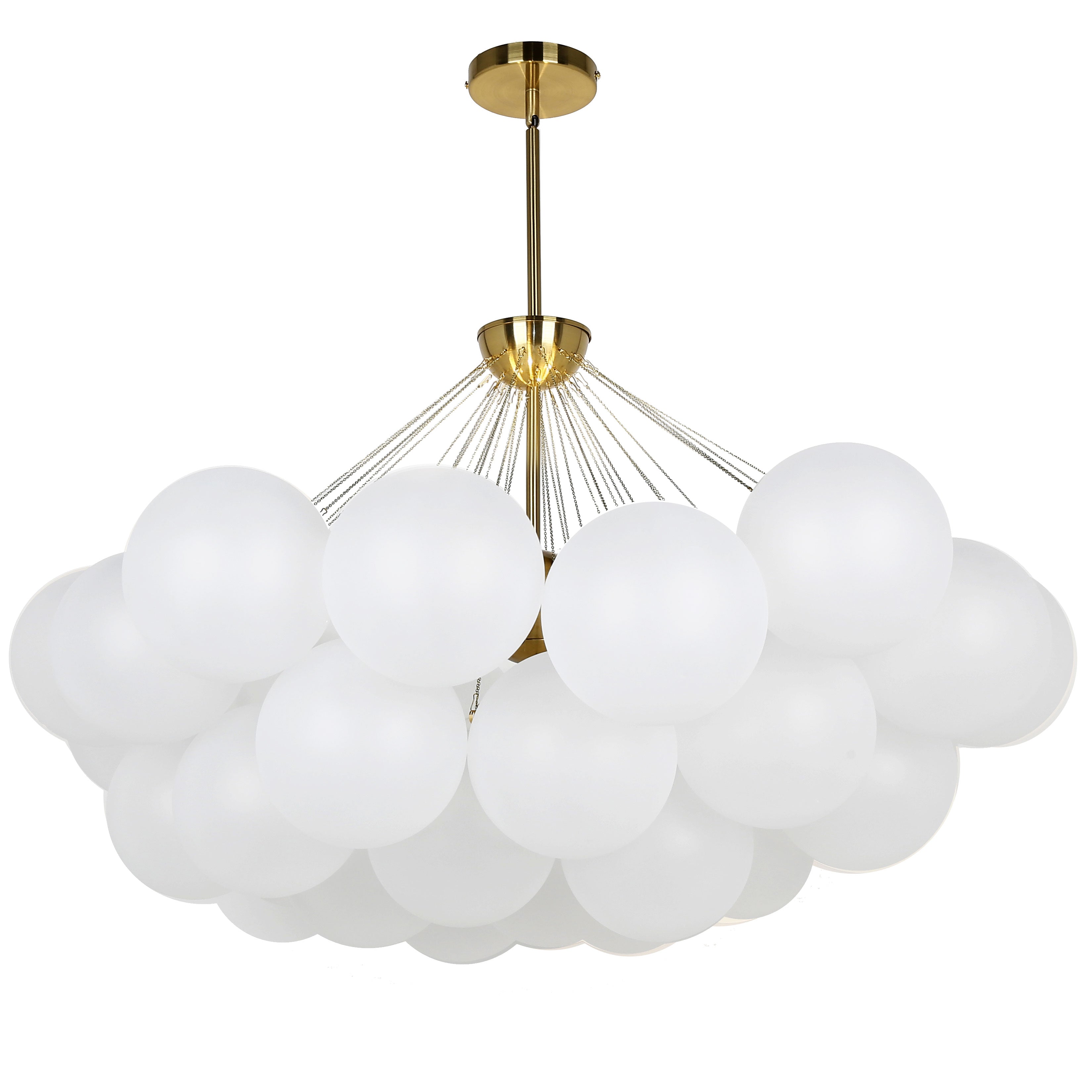 MILES Chandelier White - MLS-358C-AGB-FR | DAINOLITE