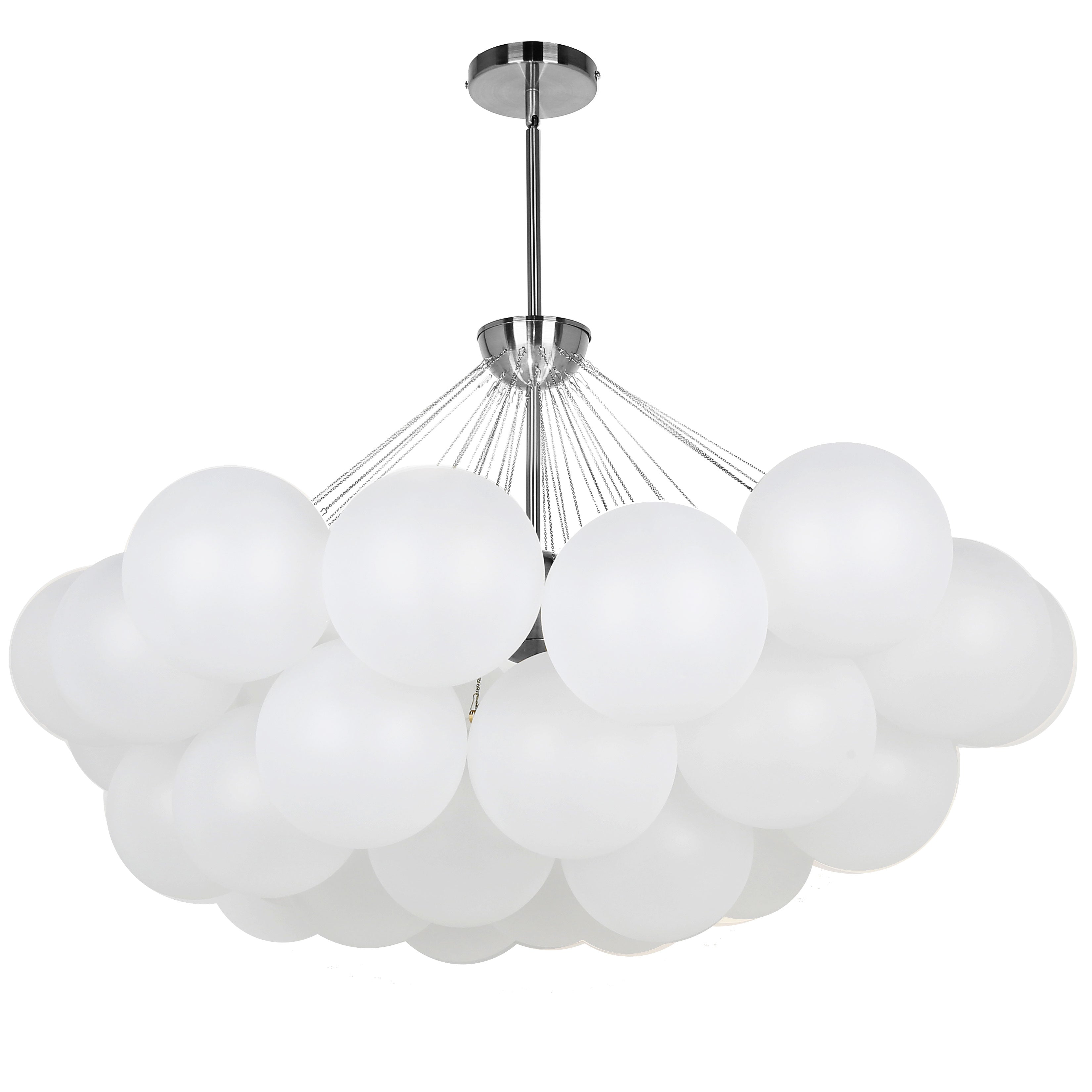 MILES Chandelier White - MLS-358C-PC-FR | DAINOLITE