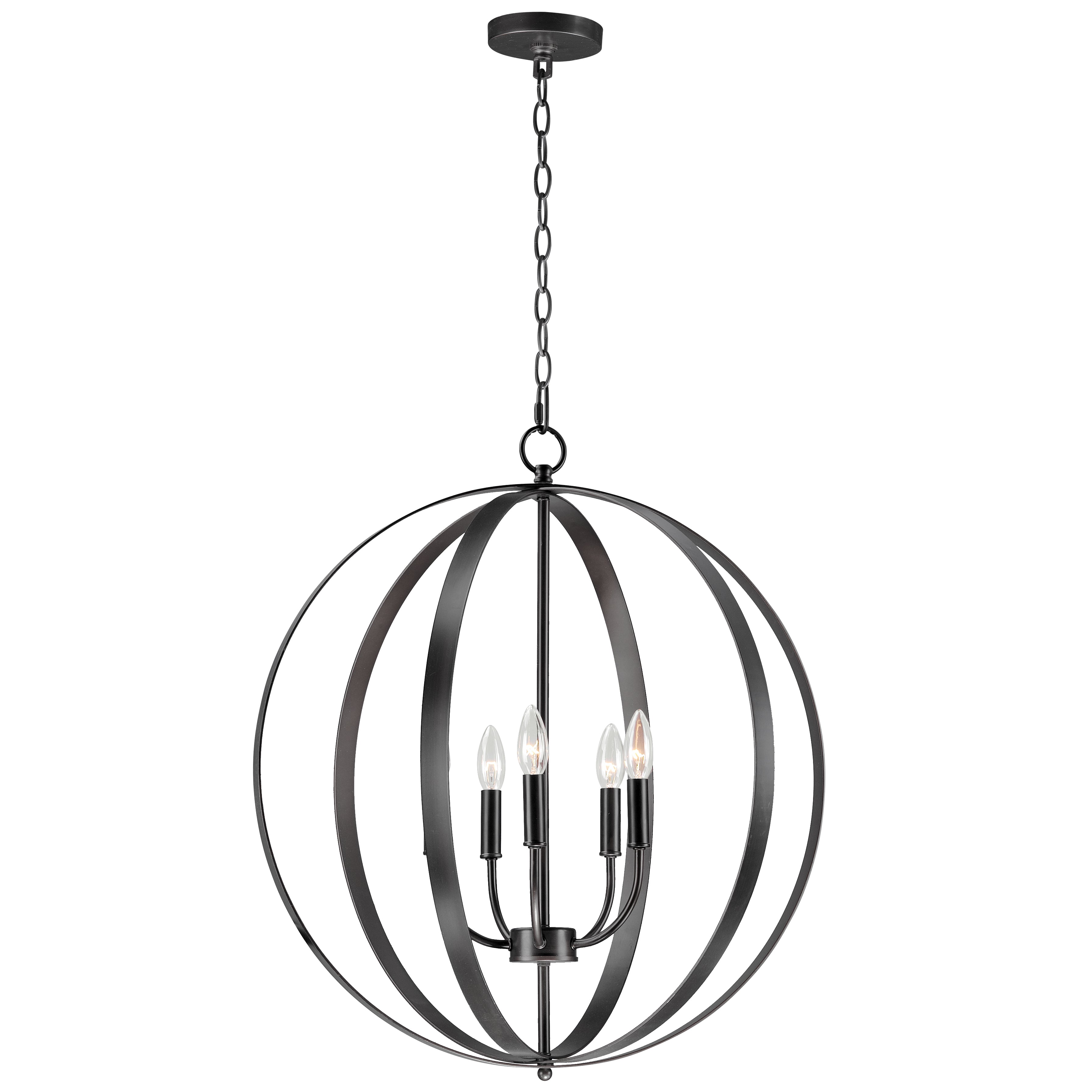 PROVIDENT Chandelier Noir - 10032BK | MAXIM/ET2