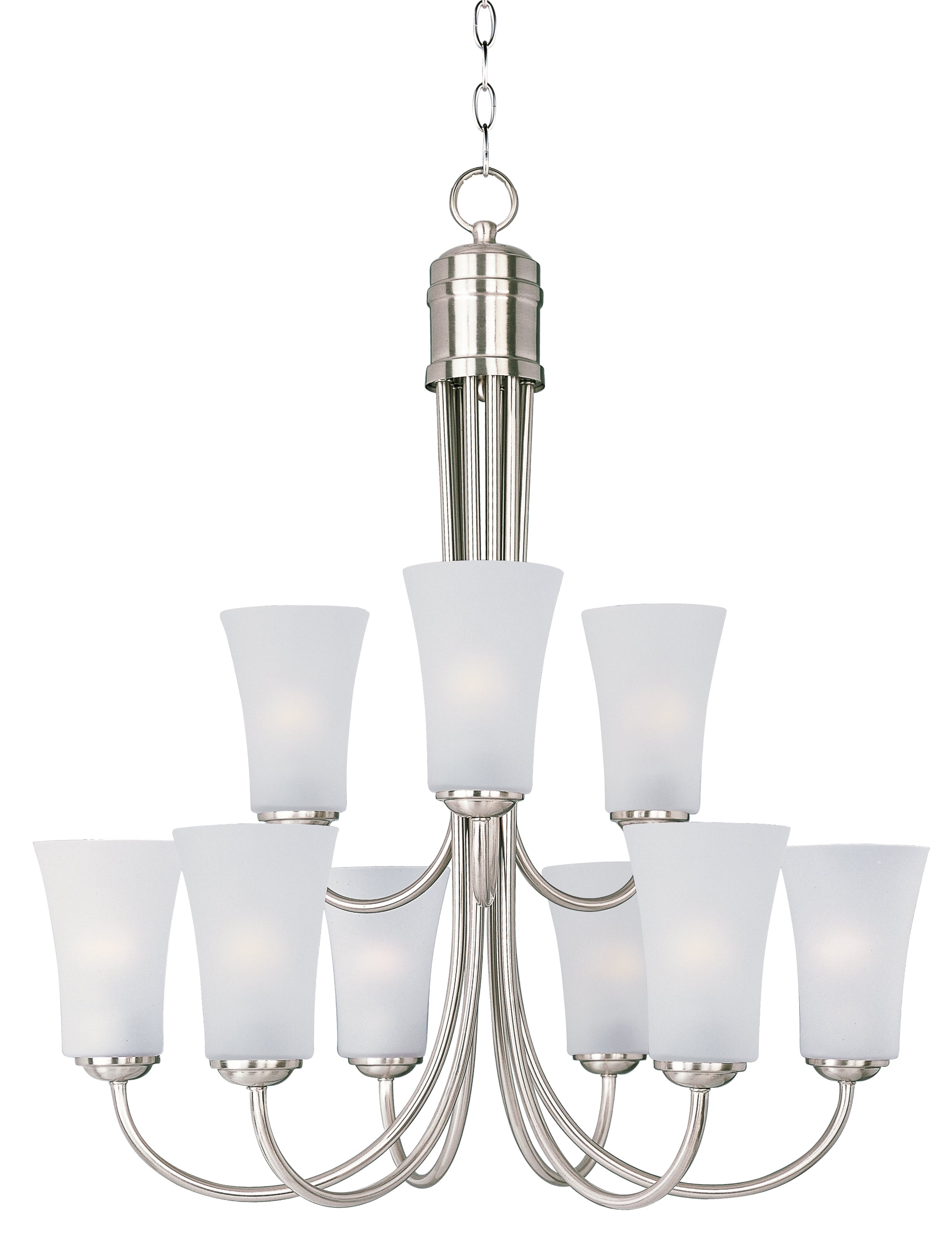 LOGAN Chandelier Nickel - 10046FTSN | MAXIM/ET2