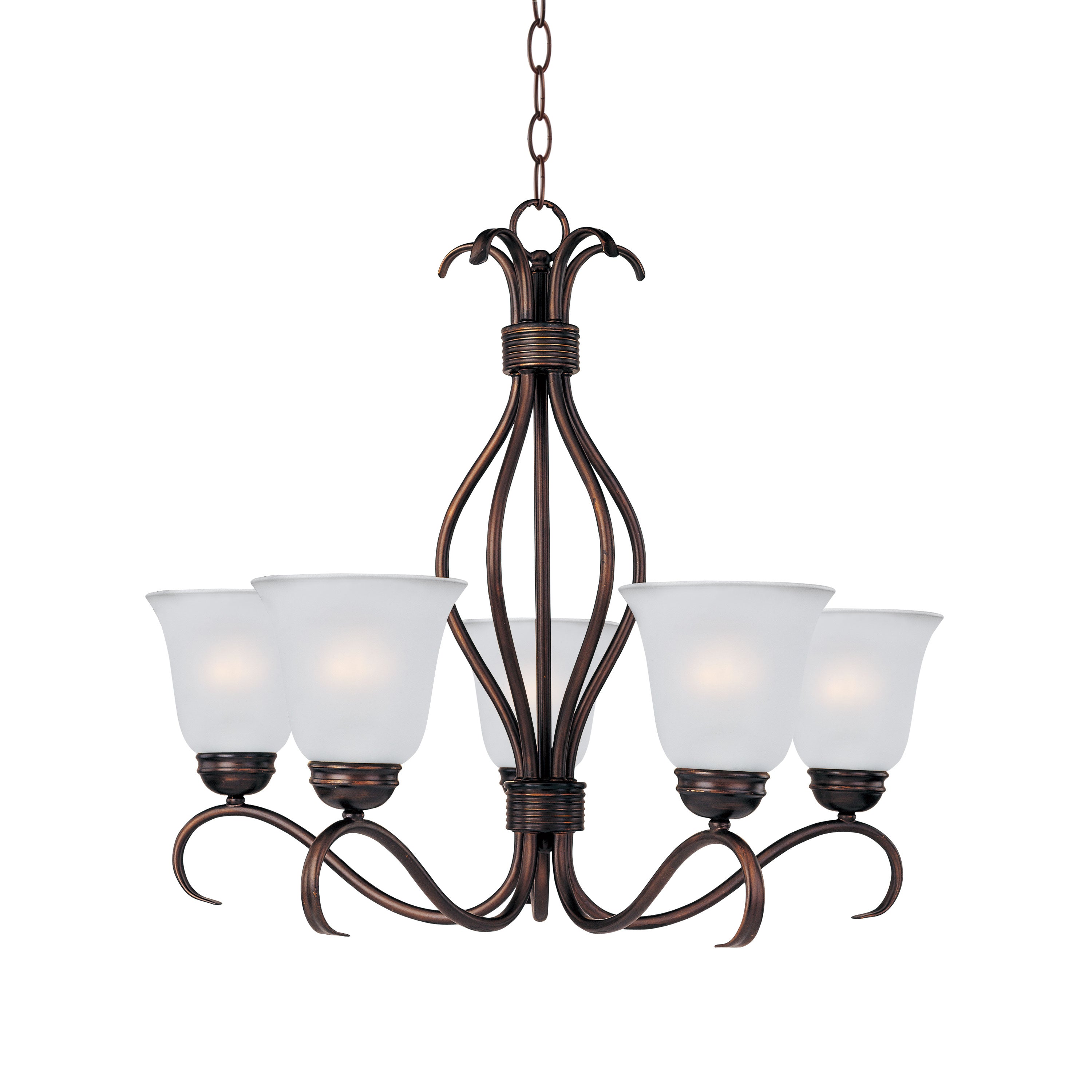 BASIX Chandelier Bronze - 10125FTOI | MAXIM/ET2