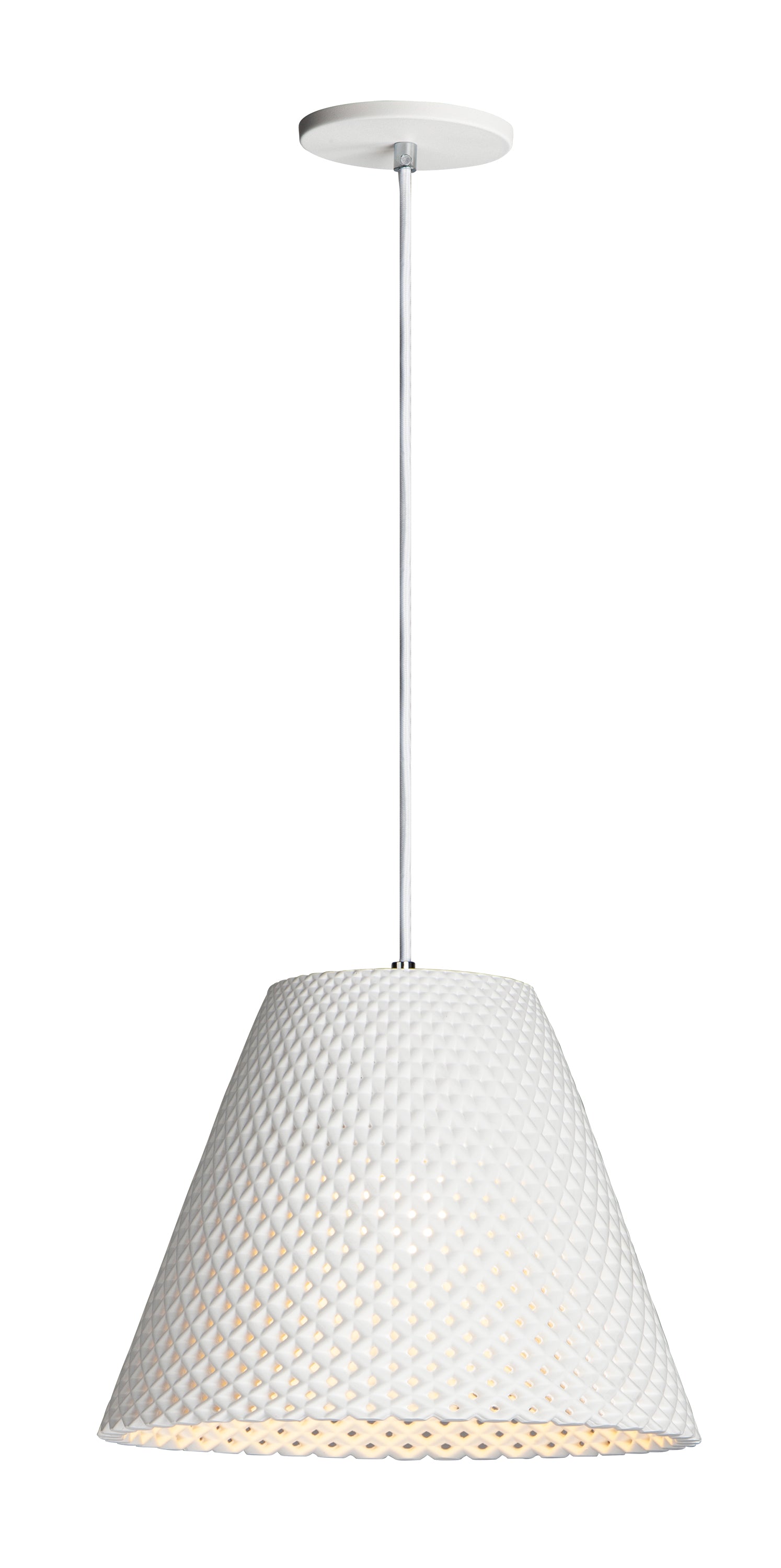 WOVEN Suspension simple Blanc - 10145WT | MAXIM/ET2