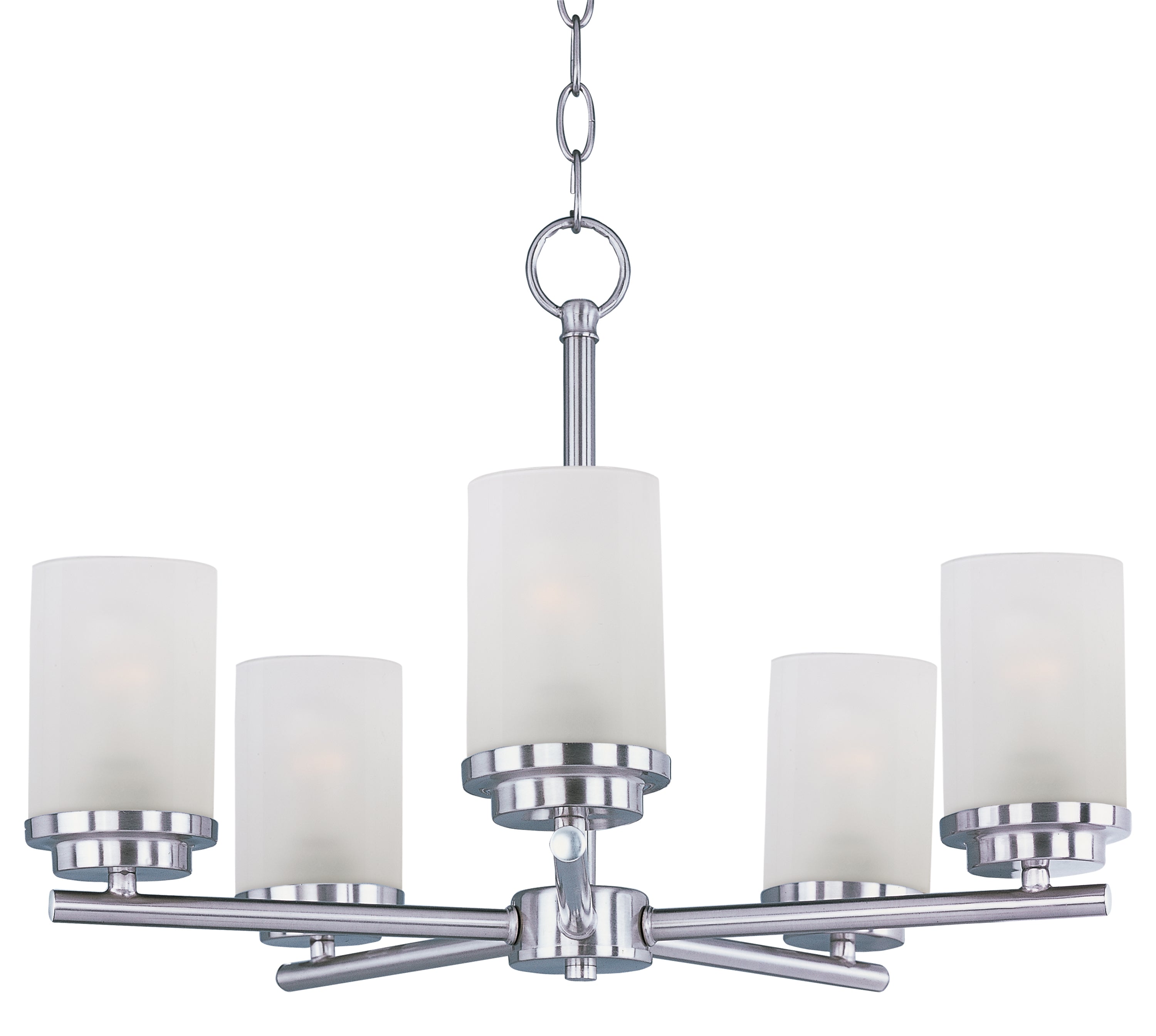 CORONA Chandelier Nickel - 10205FTSN | MAXIM/ET2