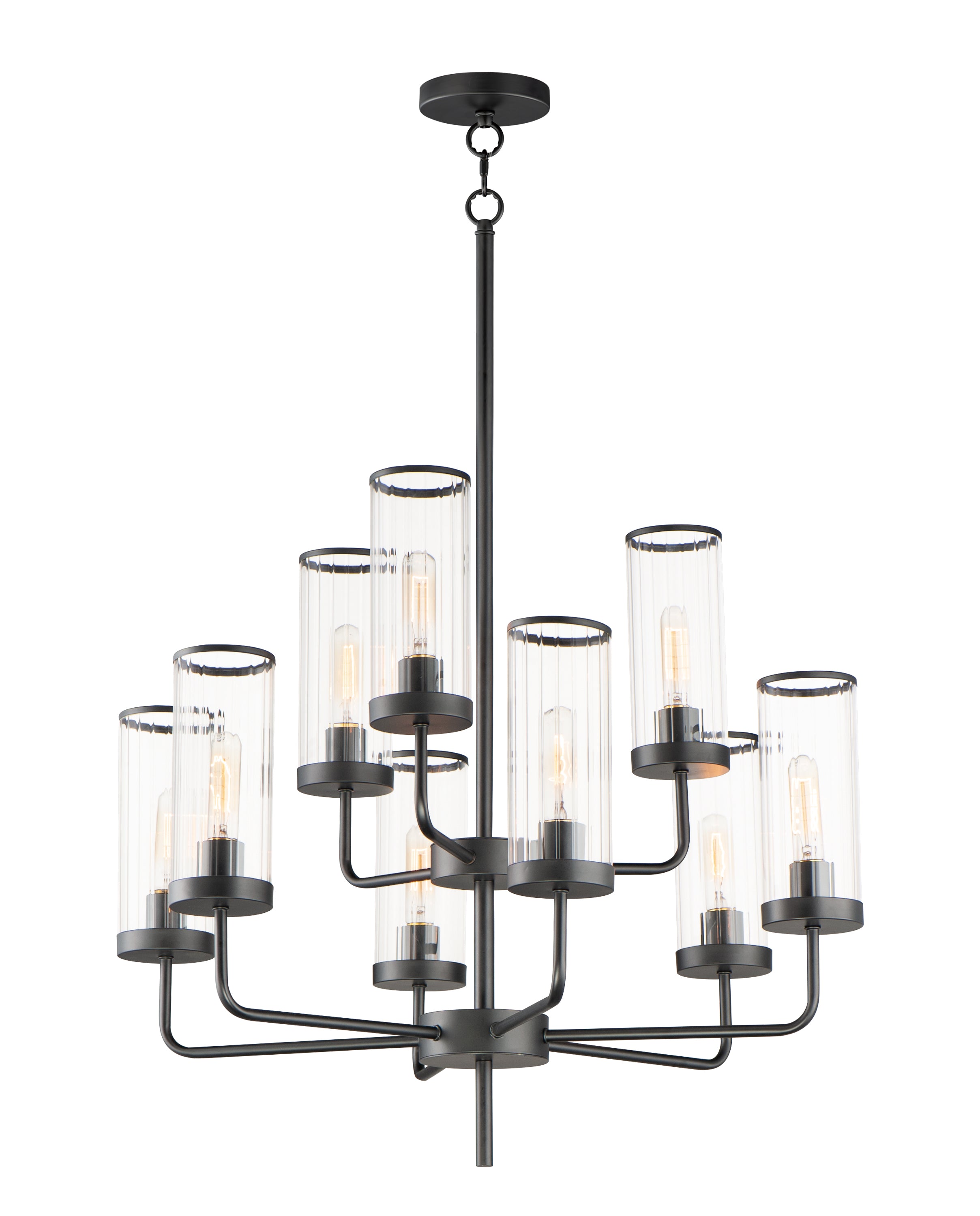 CROSBY Chandelier Noir - 11479CRBK | MAXIM/ET2