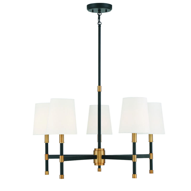 BRODY Chandelier Noir, Or - 1-1630-5-143 | SAVOYS