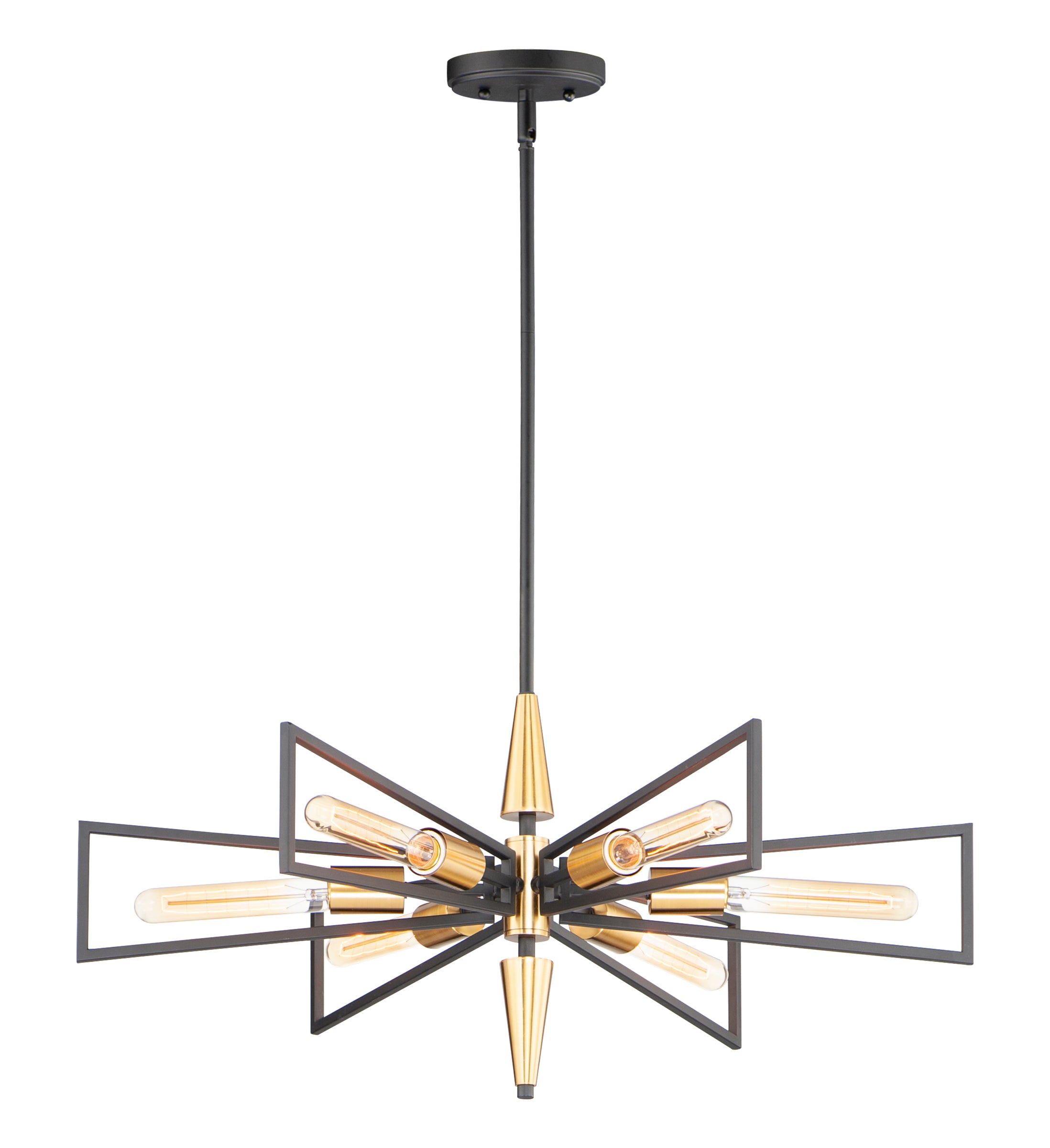 WINGS Chandelier Noir, Or - 11656BKSBR | MAXIM/ET2