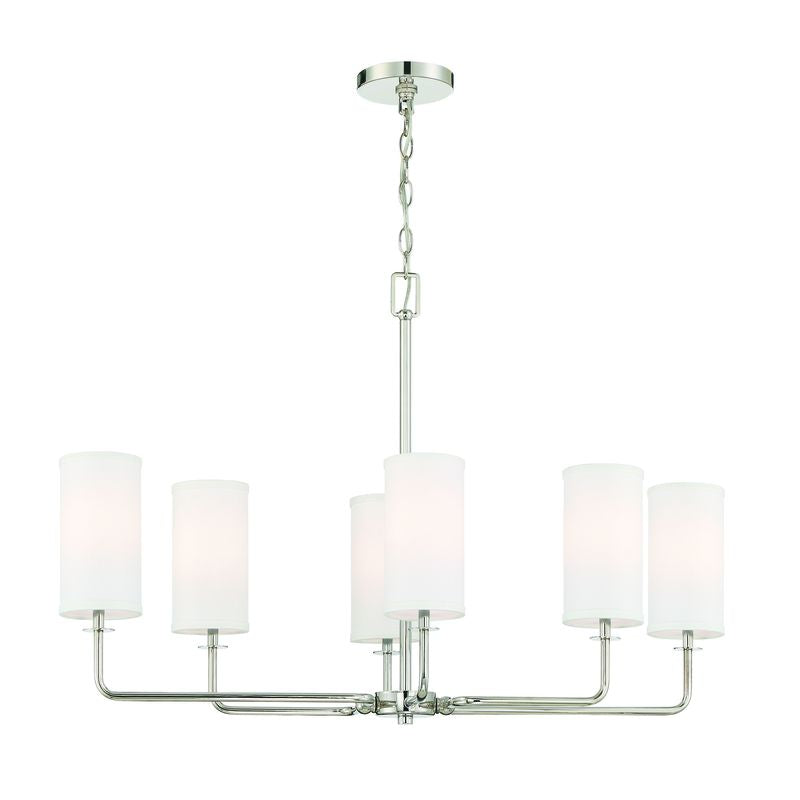 POWELL Chandelier Nickel - 1-1756-6-109 | SAVOYS