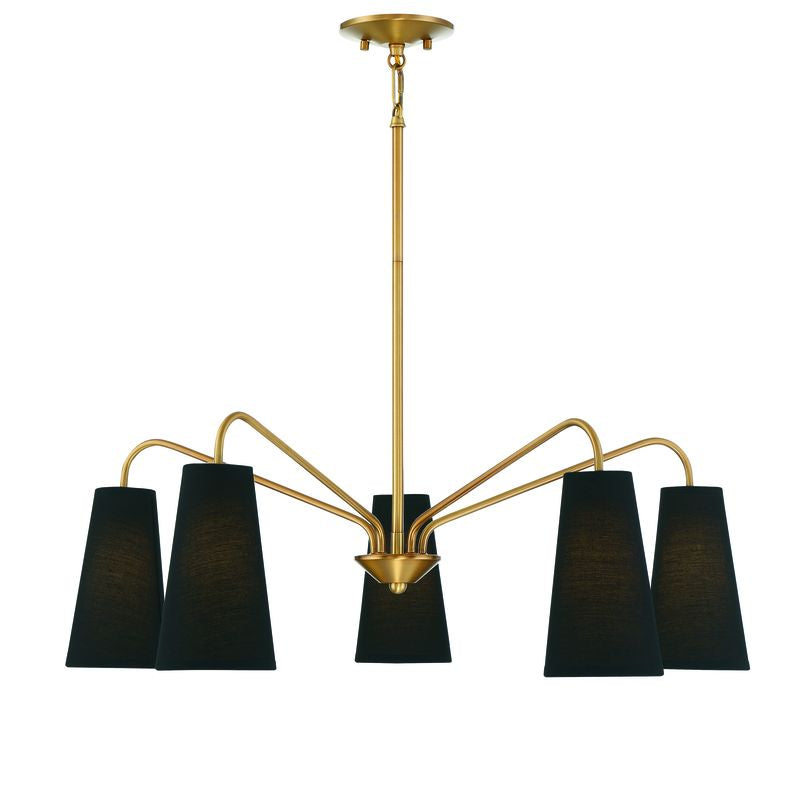 EDGEWOOD Chandelier Or - 1-1786-5-322 | SAVOYS