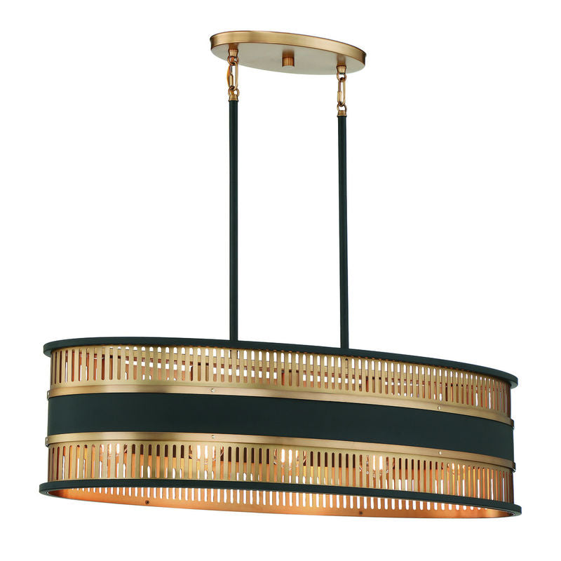 ECLIPSE Chandelier Noir, Or - 1-1813-5-143 | SAVOYS