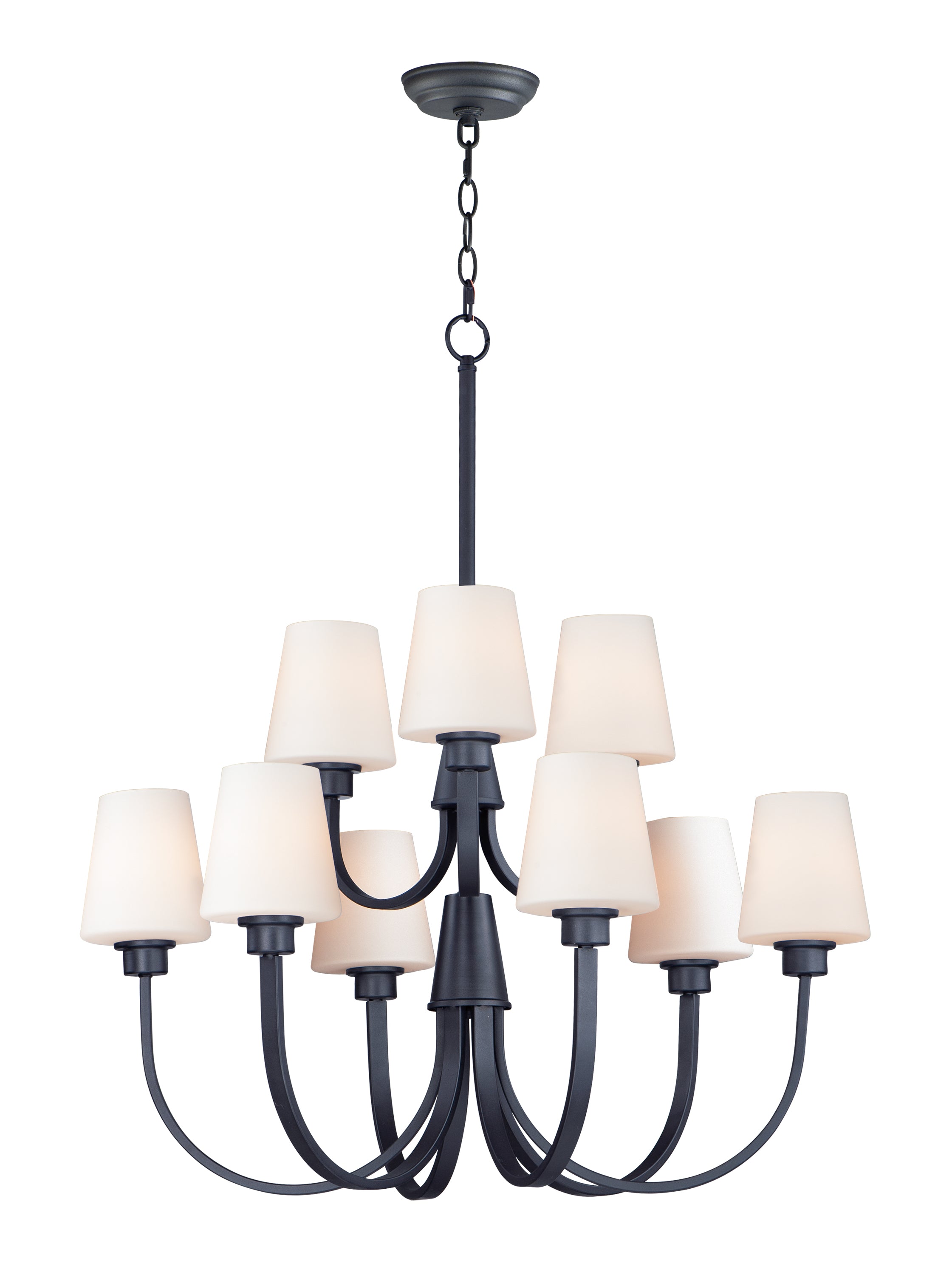 SHELTER Chandelier Noir - 11826SWBK | MAXIM/ET2