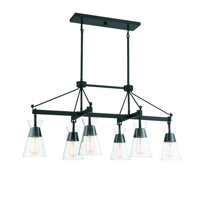 LAKEWOOD Chandelier Noir - 1-1833-6-89 | SAVOYS