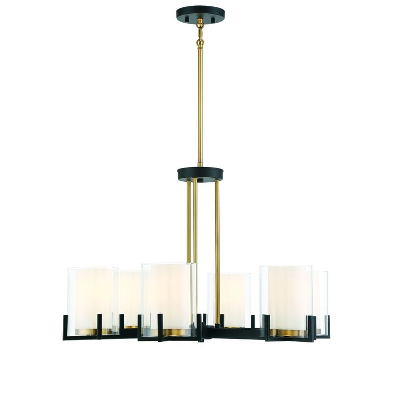 EATON Chandelier Noir, Or - 1-1976-6-143 | SAVOYS