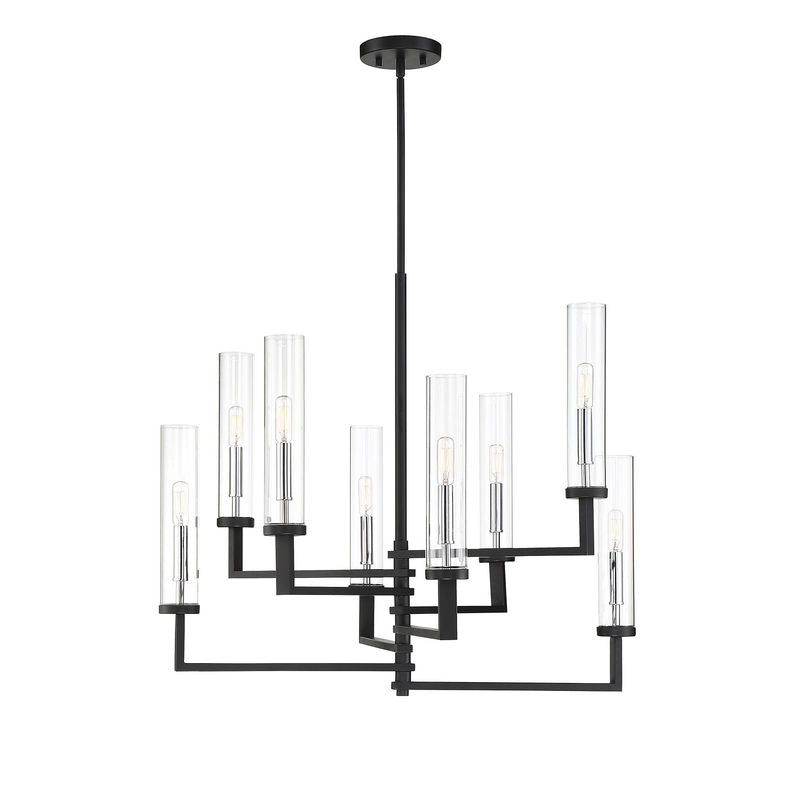 FOLSOM Chandelier Noir, Chrome - 1-2139-8-67 | SAVOYS