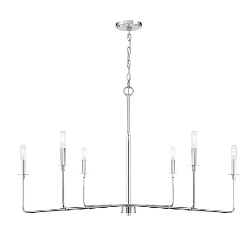 SALERNO Chandelier Nickel - 1-2221-6-109 | SAVOYS