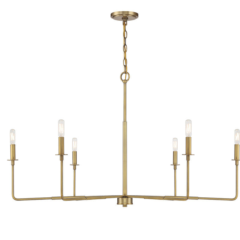 SALERNO Chandelier Or - 1-2221-6-322 | SAVOYS