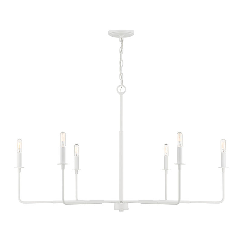 SALERNO Chandelier Blanc - 1-2221-6-83 | SAVOYS