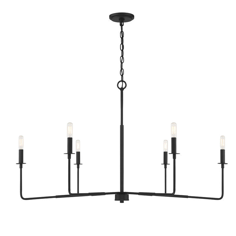 SALERNO Chandelier Noir - 1-2221-6-89 | SAVOYS