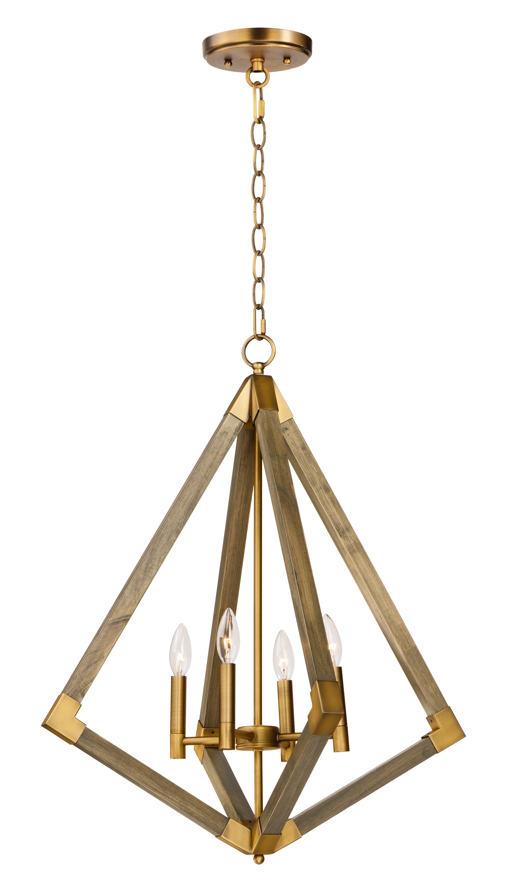 VECTOR Chandelier Or - 12254WOAB | MAXIM/ET2