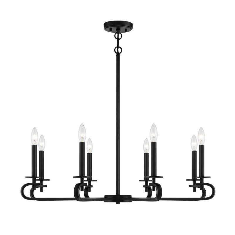 TORINO Chandelier Noir - 1-2451-8-89 | SAVOYS