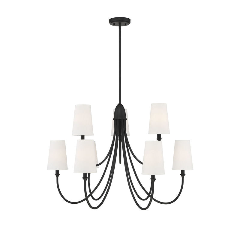 CAMERON Chandelier Noir - 1-2541-9-89 | SAVOYS