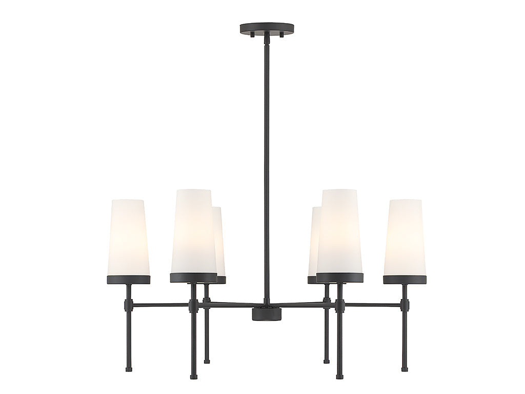 HAYNES Chandelier Noir - 1-2802-6-89 | SAVOYS