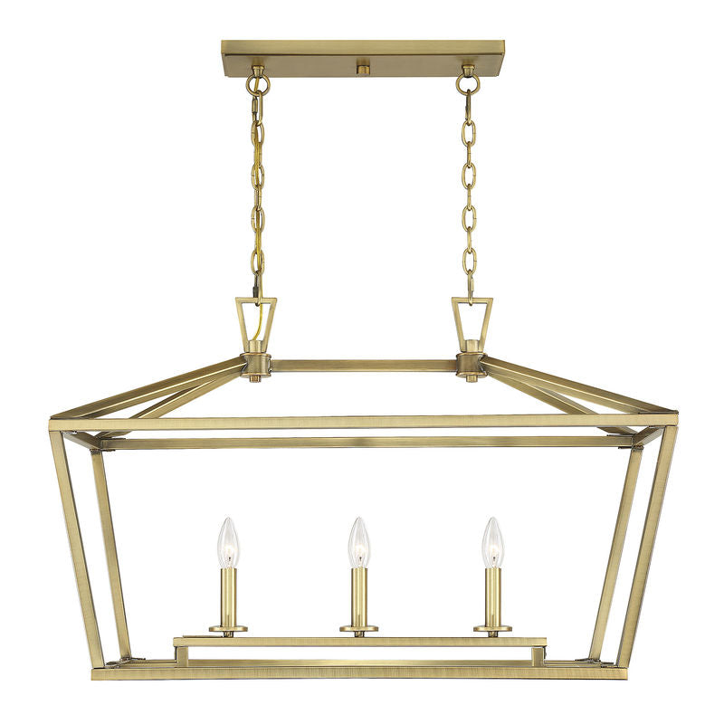 TOWNSEND Chandelier Or - 1-323-3-322 | SAVOYS