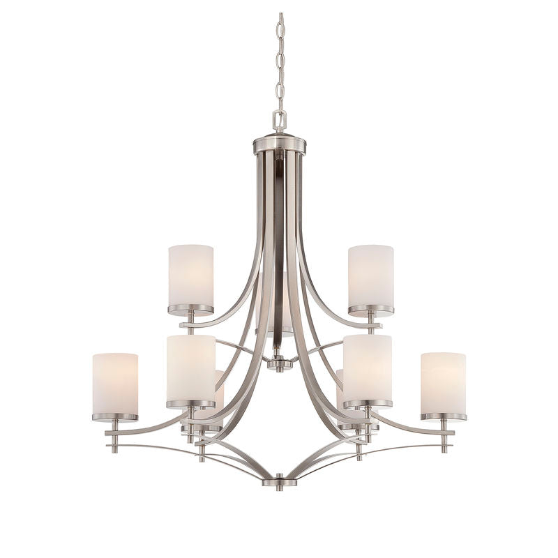 COLTON Chandelier Nickel - 1-331-9-SN | SAVOYS