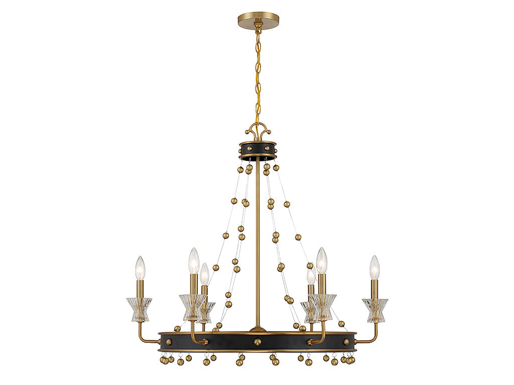 IRIS Chandelier Noir - 1-3804-6-143 | SAVOYS