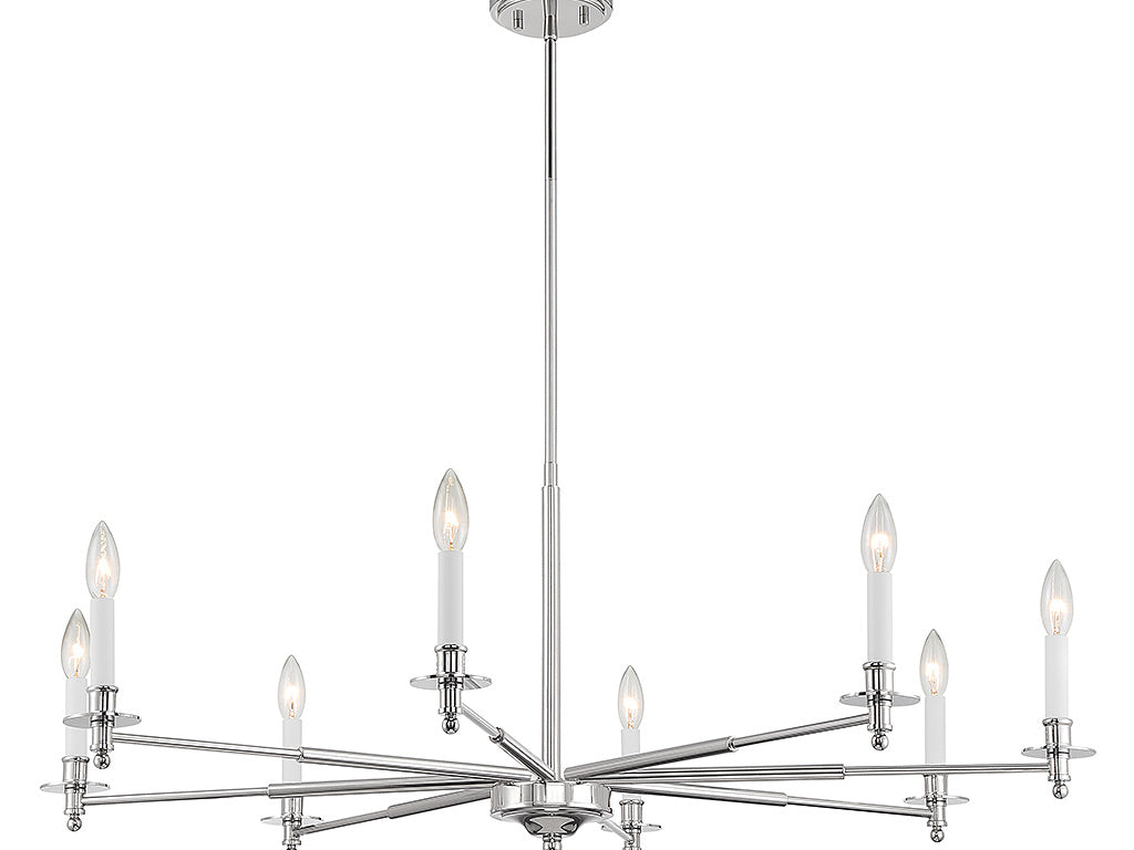 JASMINE Chandelier Chrome, Nickel - 1-4412-8-109 | SAVOYS