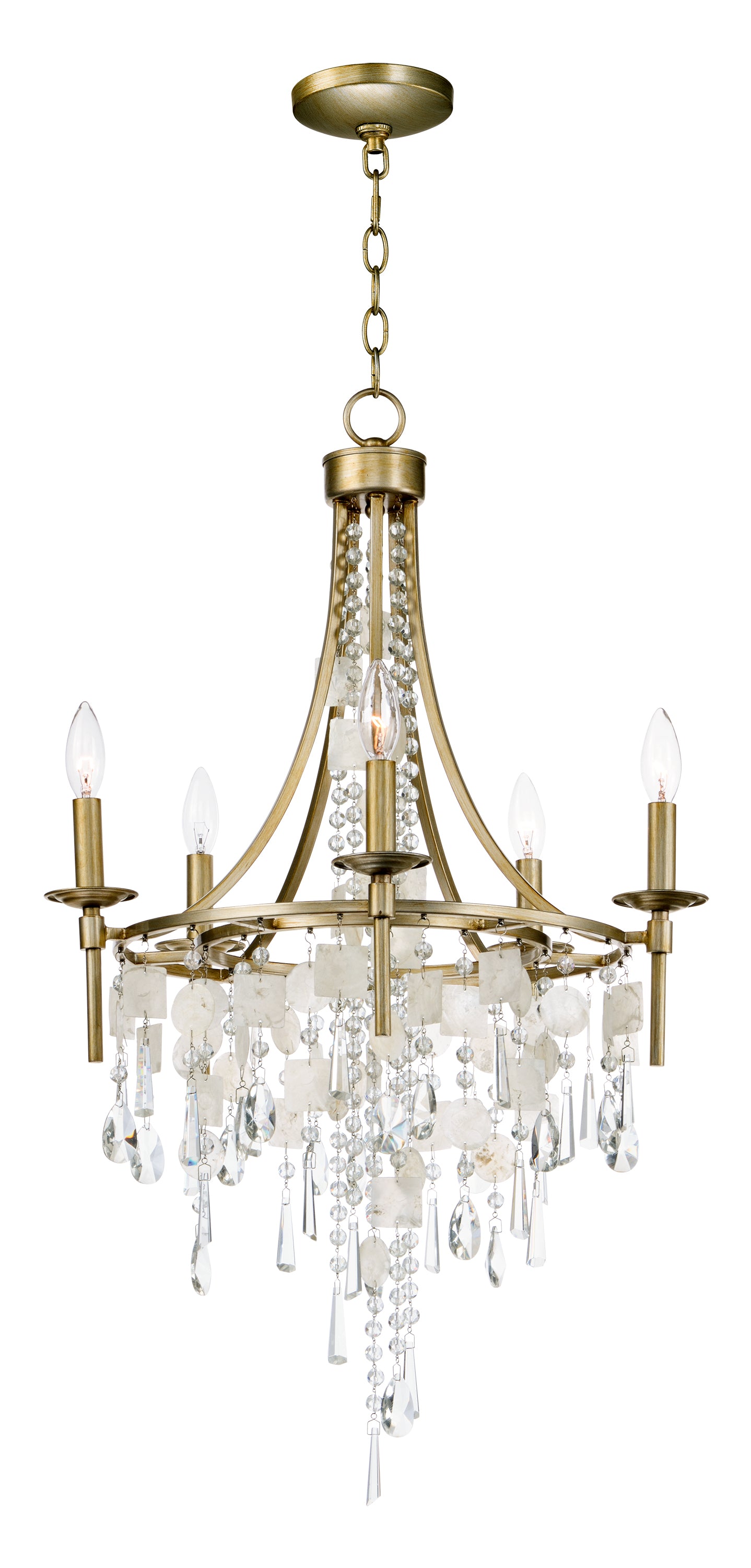 CEBU Chandelier Gold, Silver - 14425CZGS | MAXIM/ET2