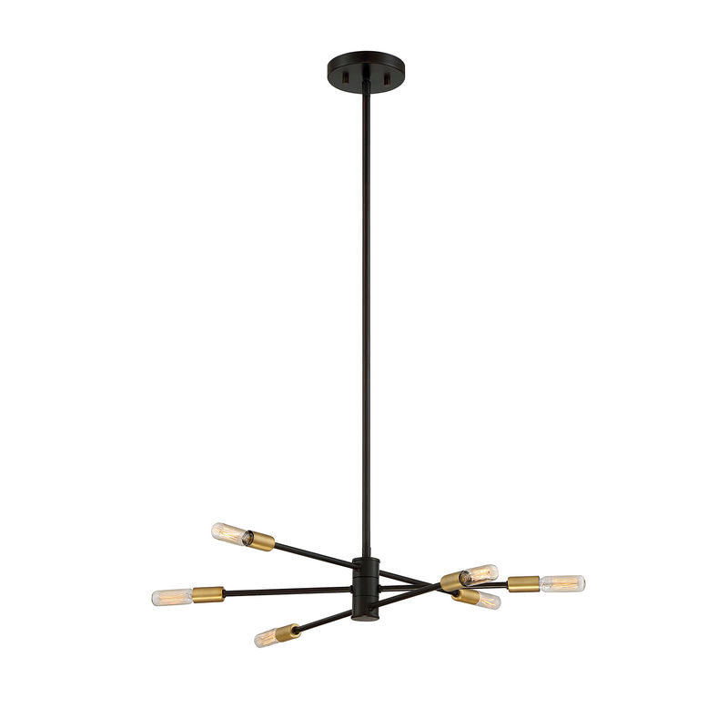 LYRIQUE Chandelier Bronze, Or - 1-7000-6-77 | SAVOYS