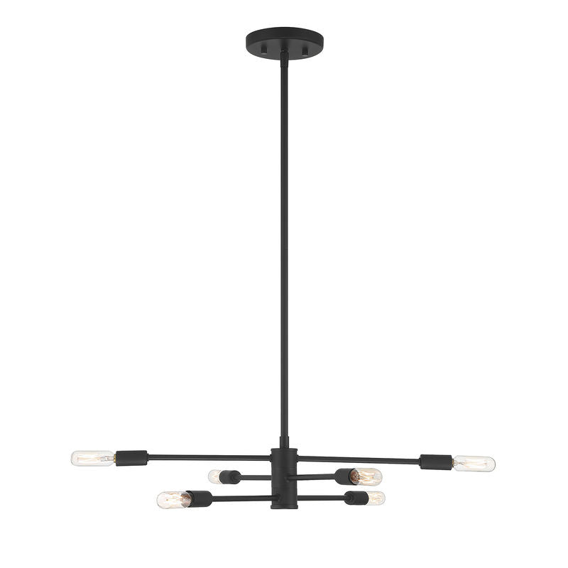 LYRIQUE Chandelier Noir - 1-7000-6-89 | SAVOYS