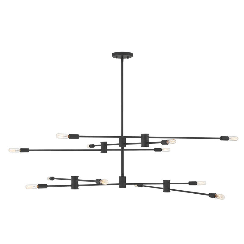 LYRIQUE Chandelier Noir - 1-7001-12-89 | SAVOYS