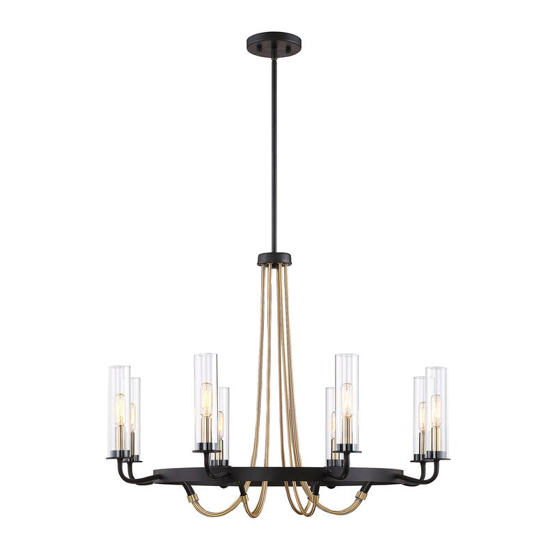 KEARNEY Chandelier Noir, Or - 1-8070-8-51 | SAVOYS