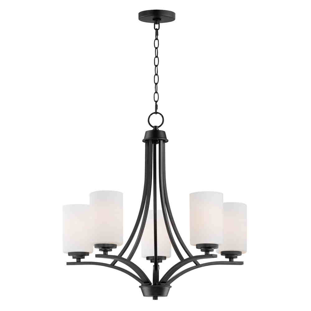 DEVEN Chandelier Noir - 20035SWBK | MAXIM/ET2