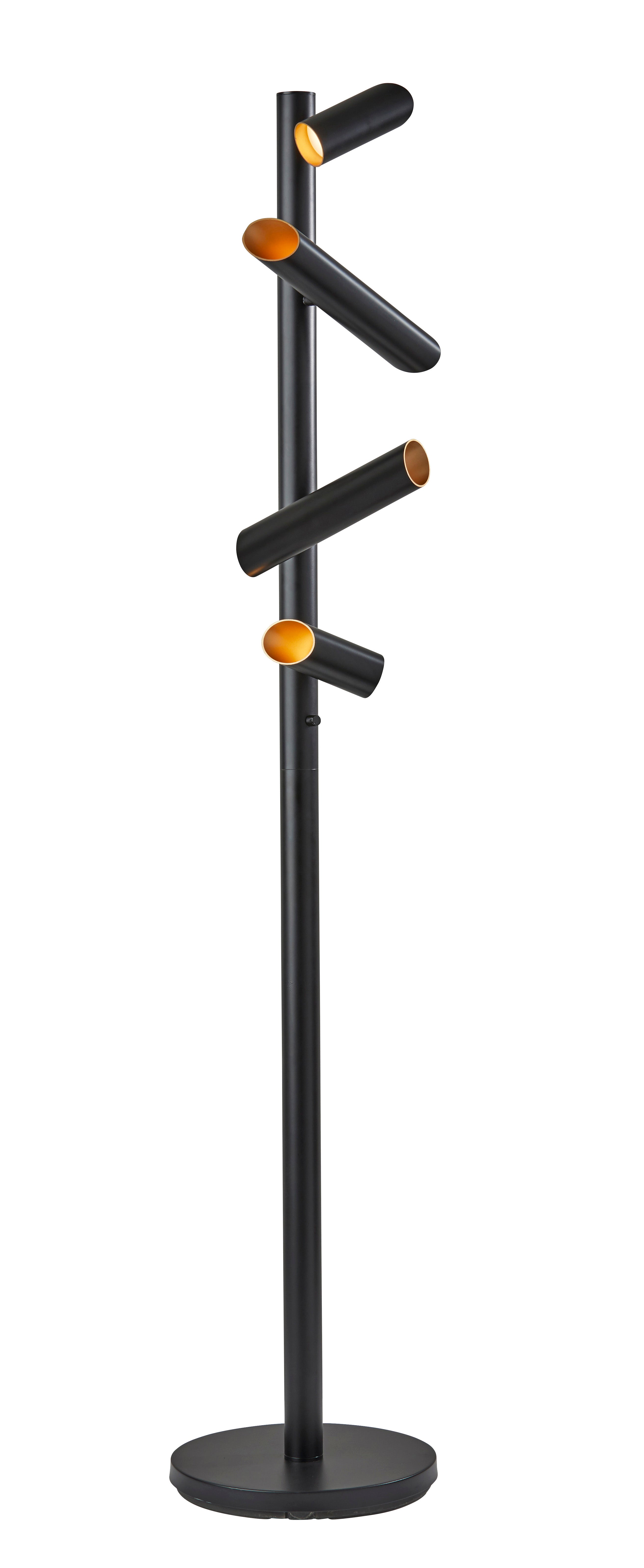 TYLER Floor lamp Black INTEGRATED LED - 2105-01 | ADESSO