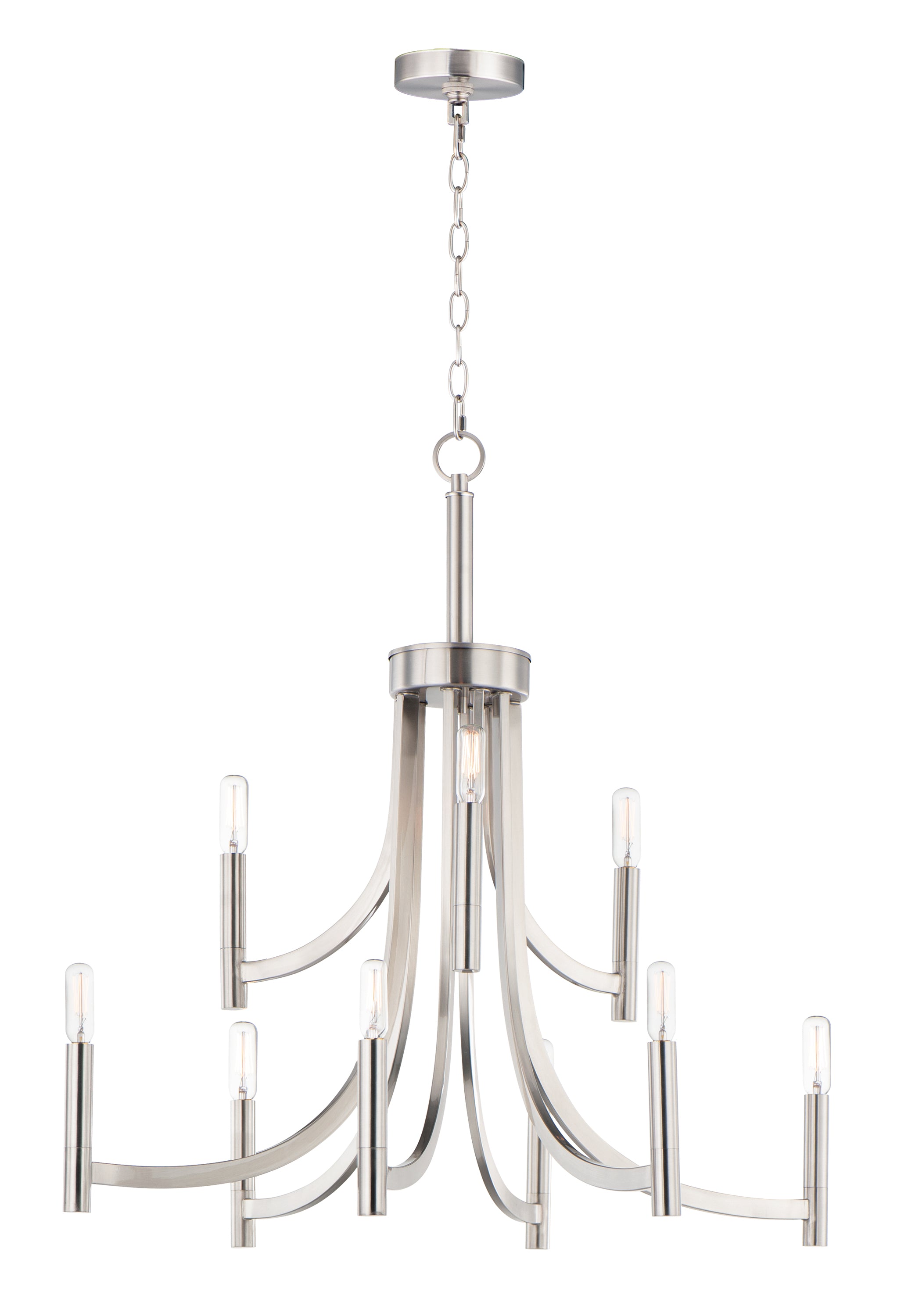 LYNDON Chandelier Nickel - 21529SN | MAXIM/ET2