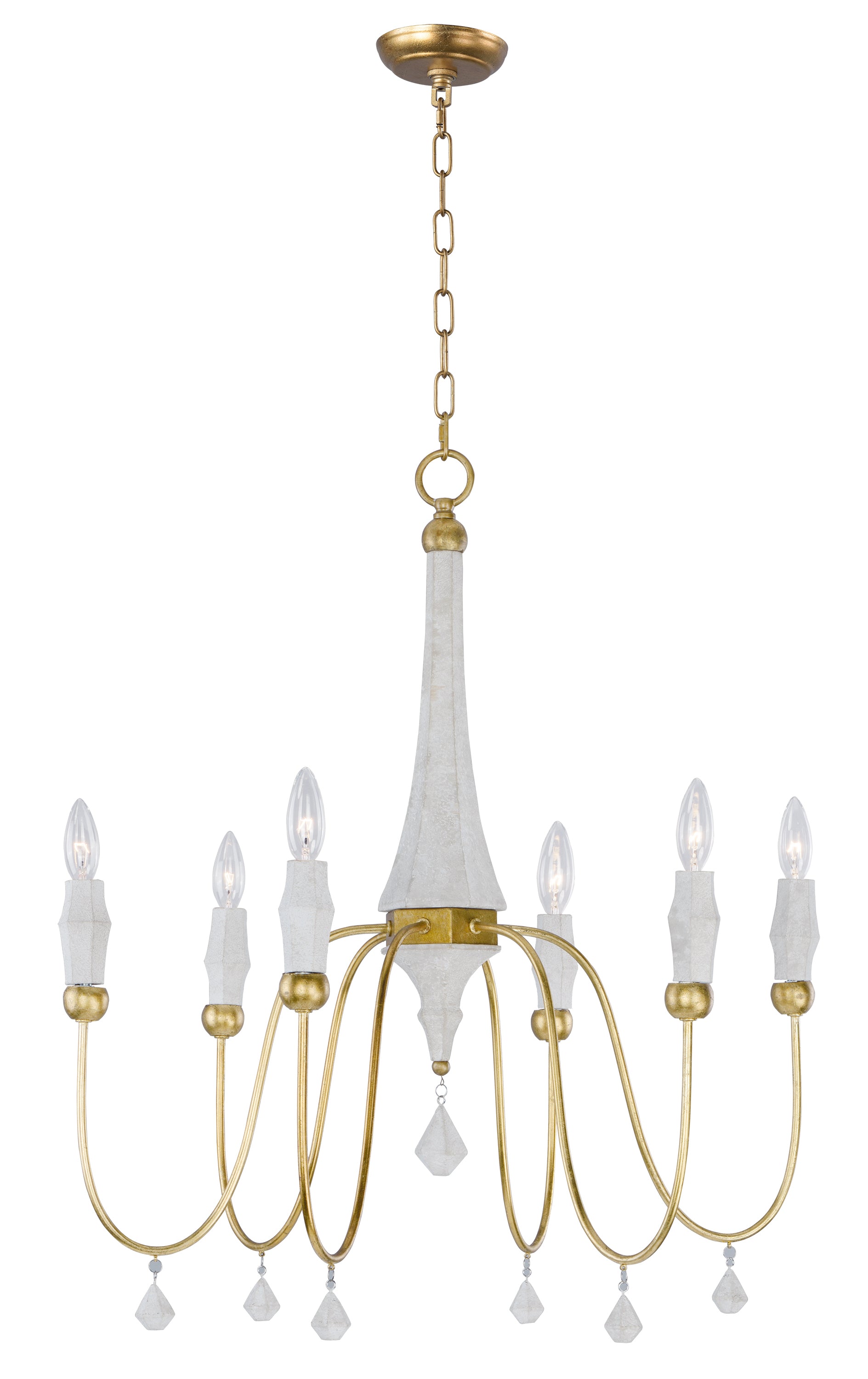 CLAYMORE Chandelier , Or - 22436CSTGL | MAXIM/ET2