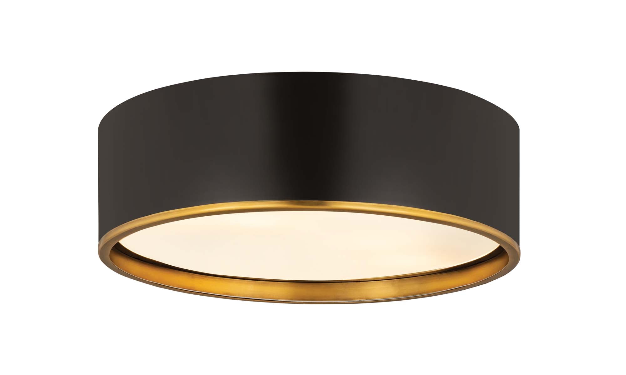 ARLO Flush mount Black, Gold - 2303F4-MB-RB | Z-LITE