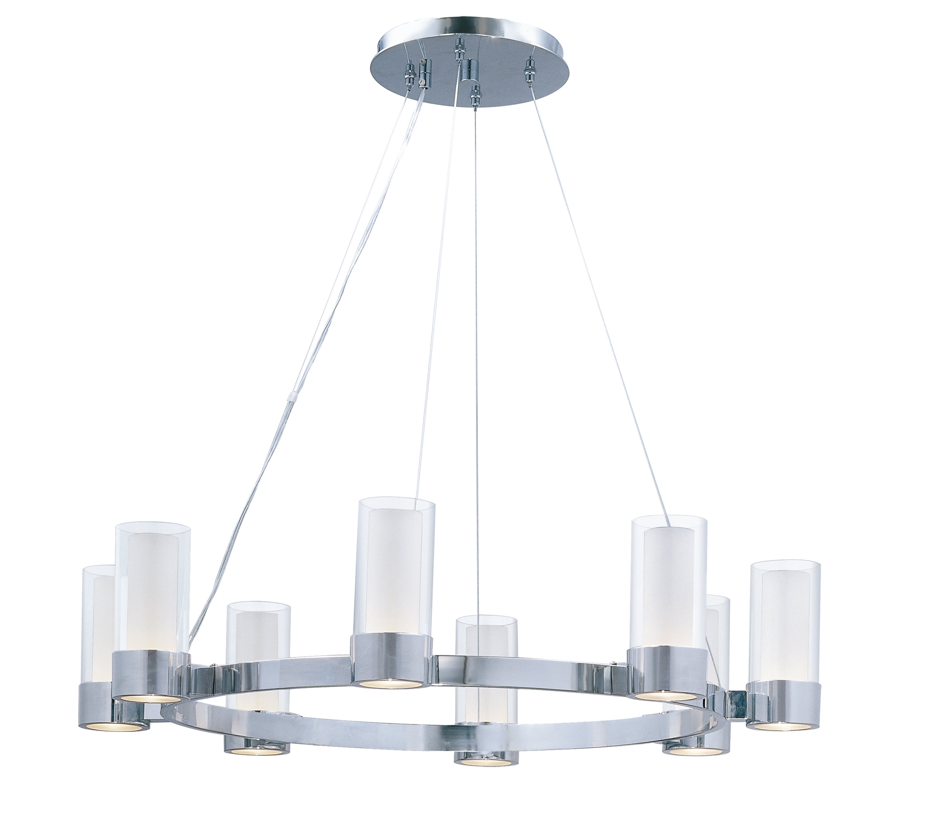 SILO Chandelier Chrome - 23078CLFTPC | MAXIM/ET2