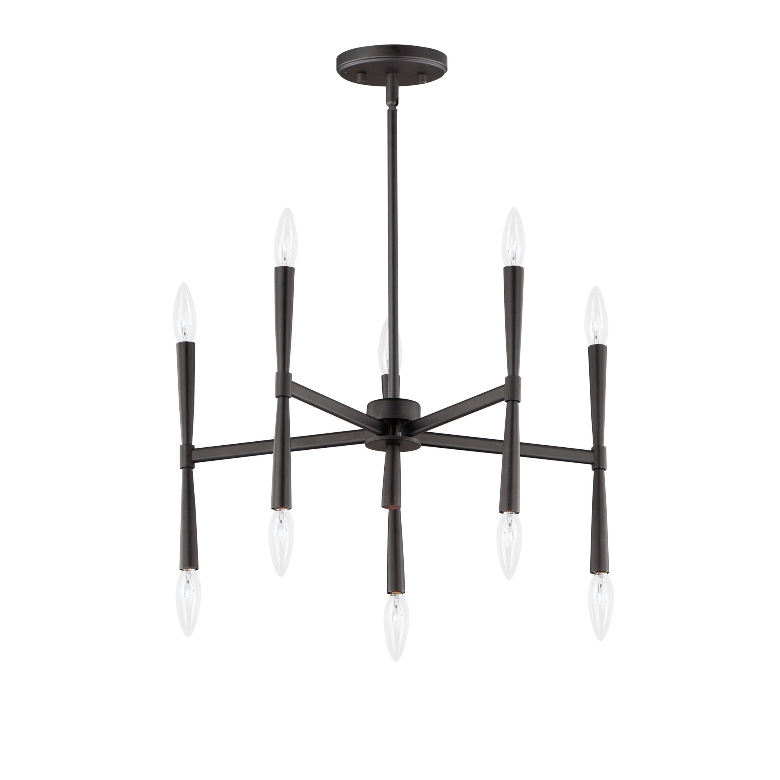 ROME Chandelier Noir - 24625BK | MAXIM/ET2