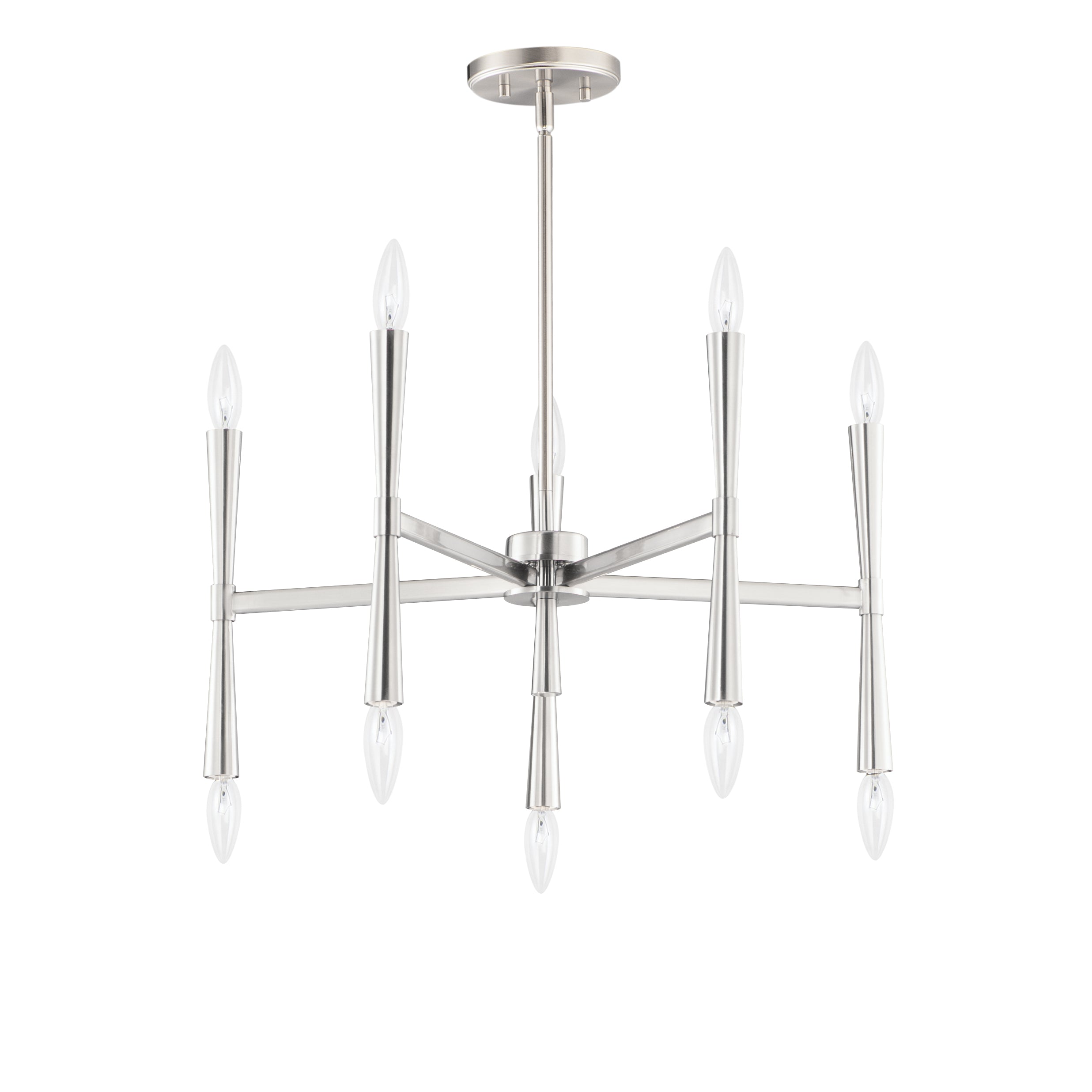 ROME Chandelier Nickel - 24625SN | MAXIM/ET2