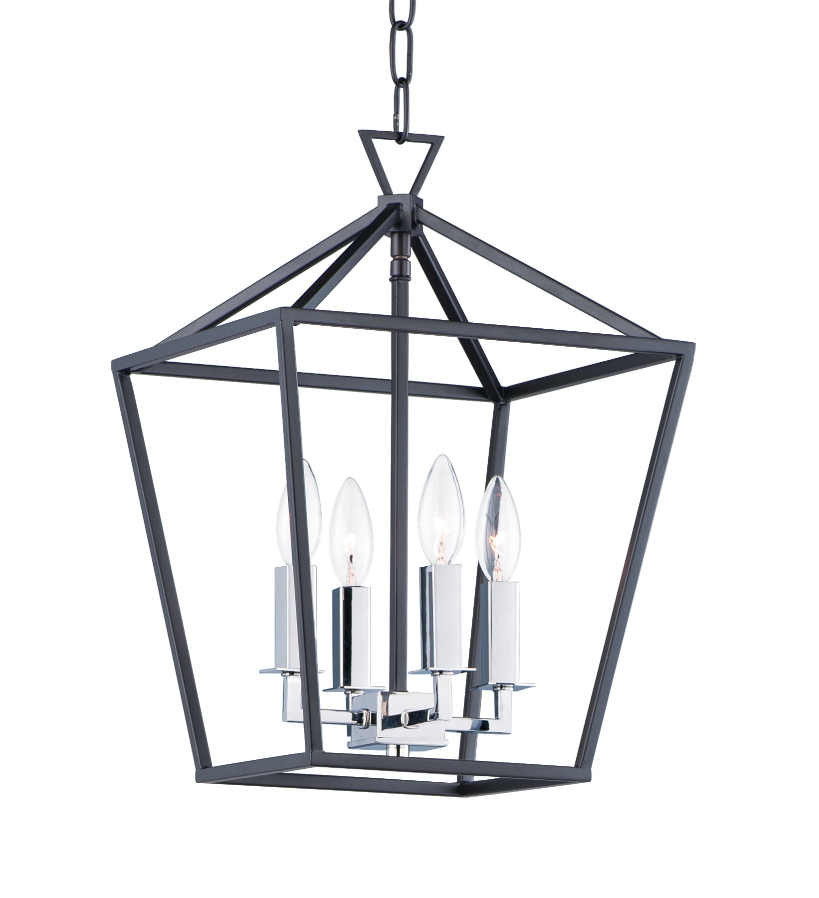 ABODE Chandelier Noir, Nickel - 25152TXBPN | MAXIM/ET2