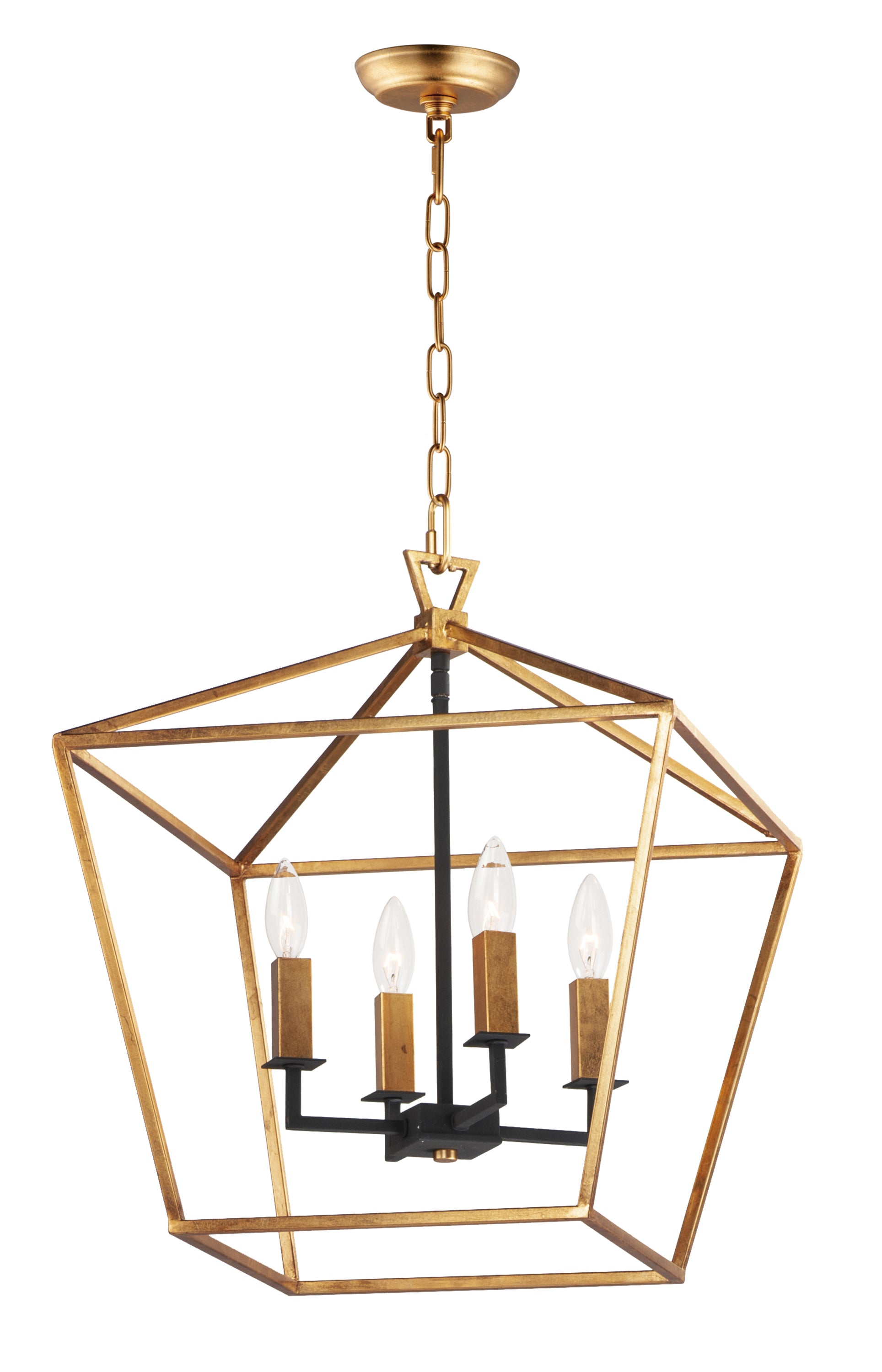 ABODE Chandelier Or, Noir - 25156GLTXB | MAXIM/ET2