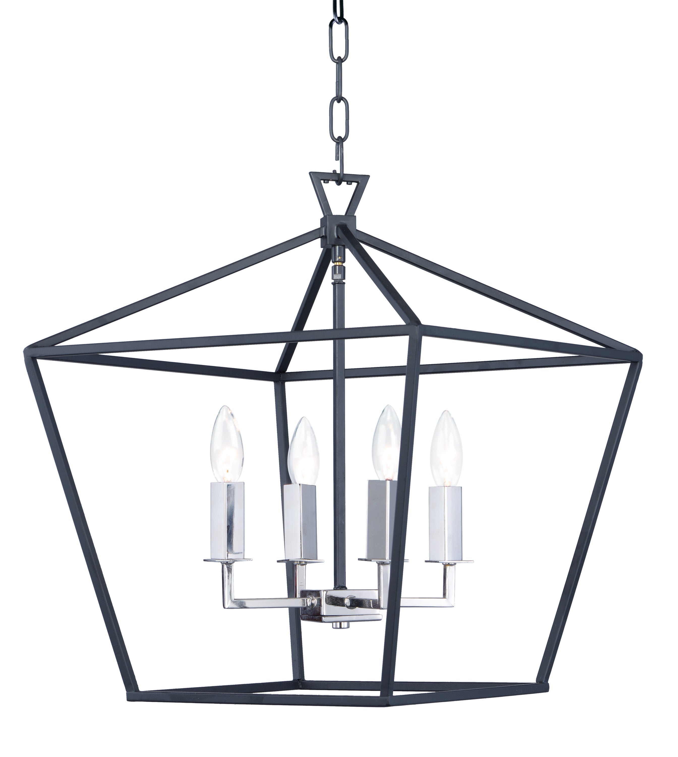 ABODE Chandelier Noir, Nickel - 25156TXBPN | MAXIM/ET2