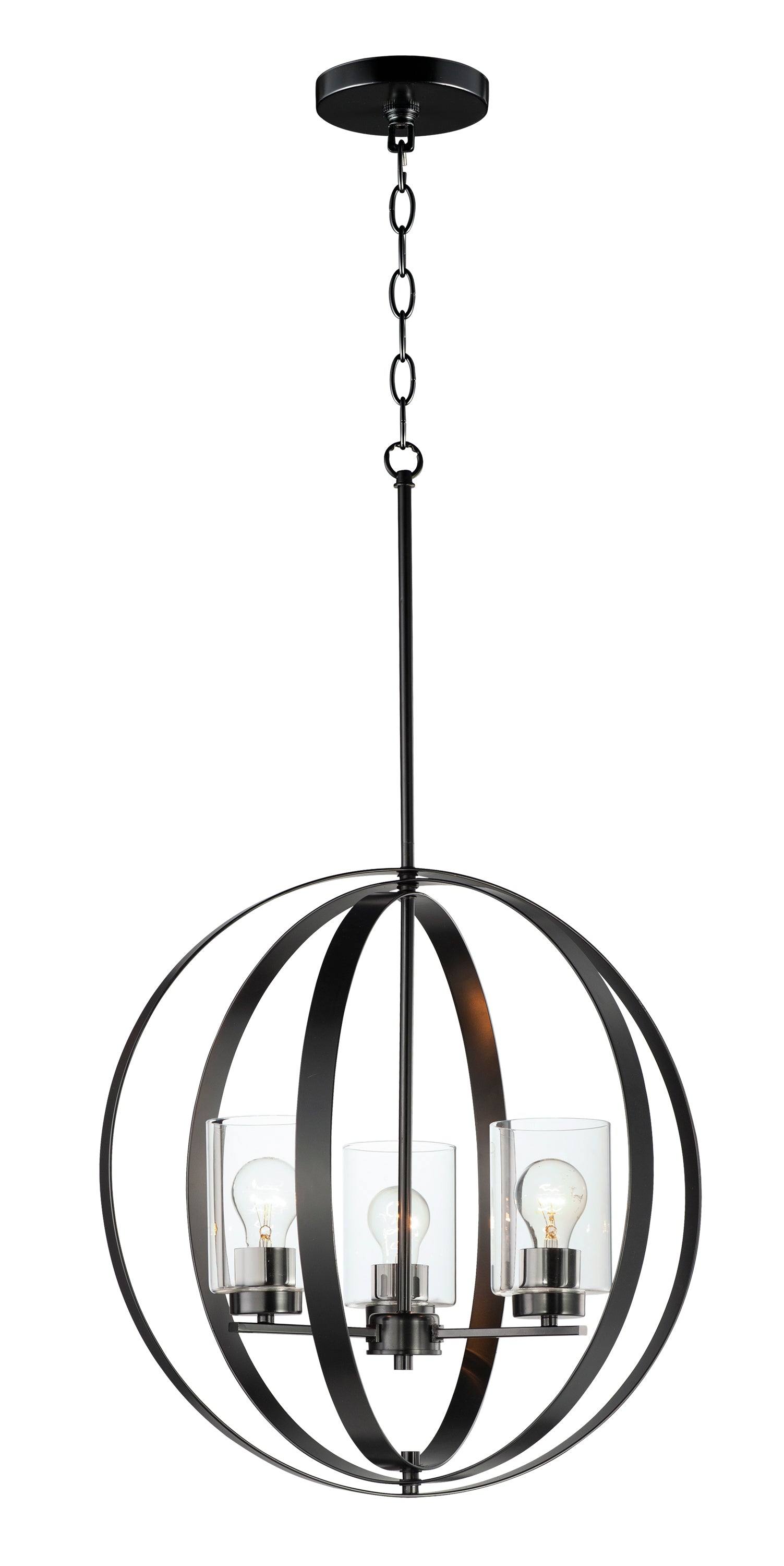 SENTINEL Chandelier Noir - 25254CLBK | MAXIM/ET2