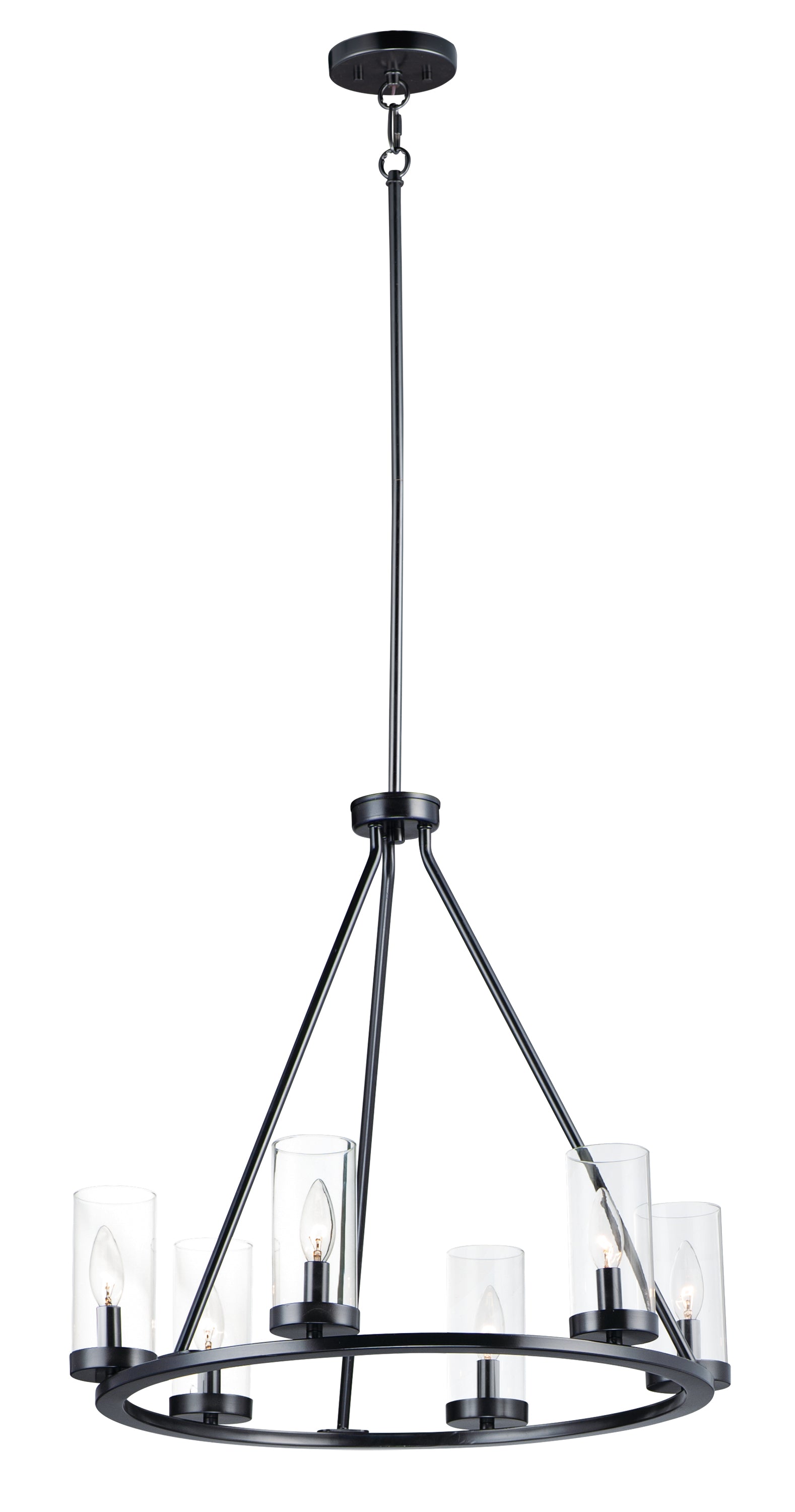 SENTINEL Chandelier Noir - 25255CLBK | MAXIM/ET2