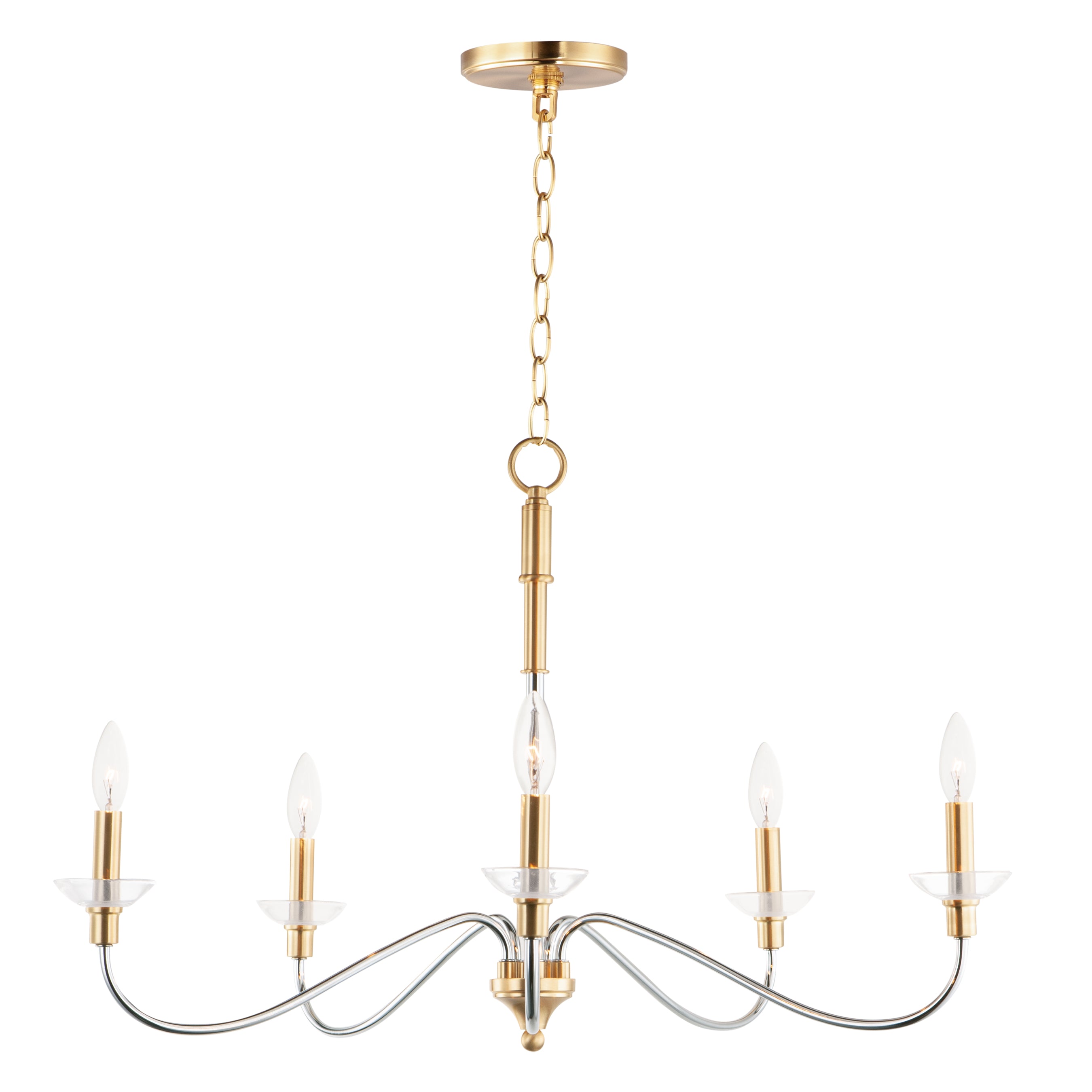 CLARION Chandelier Chrome, Or - 25375CLPCSBR | MAXIM/ET2